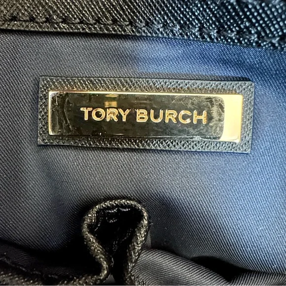 Tory Burch Black Classic Small Leather Tote Purse Handbag - Picture 5 of 8